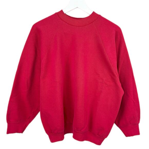 American Vintage Fruit of the Loom Red Crewneck Sweatshirt - Women's Size XL - Picture 2 of 5